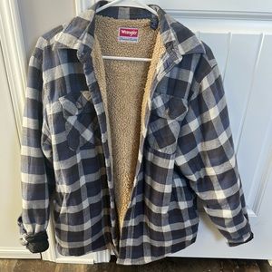 Wrangler Sherpa lines flannel!